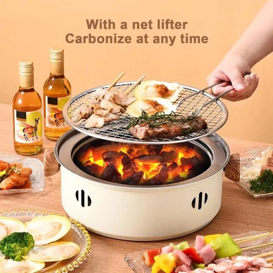 Camping kachel set met pot Hot pot Alcohol kachel Draagbare high efficiency kachel Brander Vloeibare kachel Huishoudelijke roestvrijstalen alcohol pot (verstelbaar, 20CM