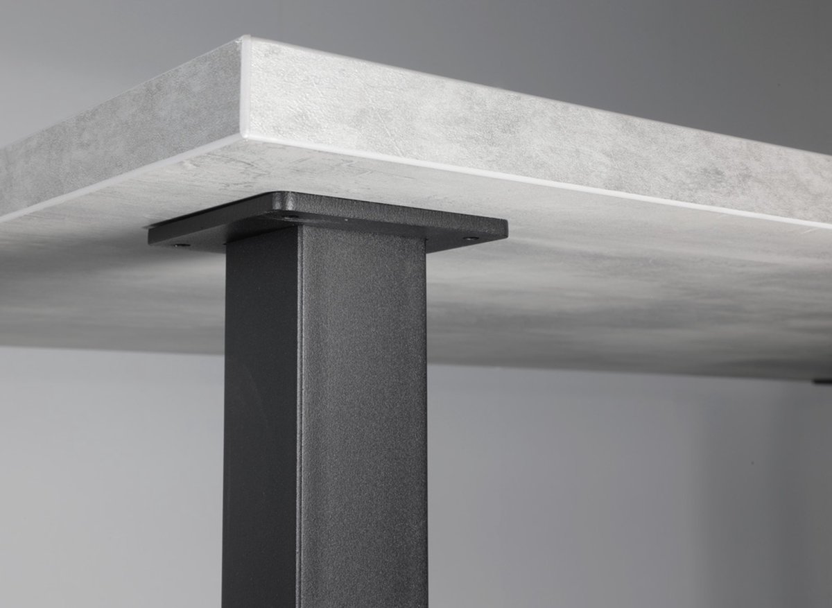 IVOL Zwarte Tafelpoot Vierkant - 70 x 70 x 720 mm