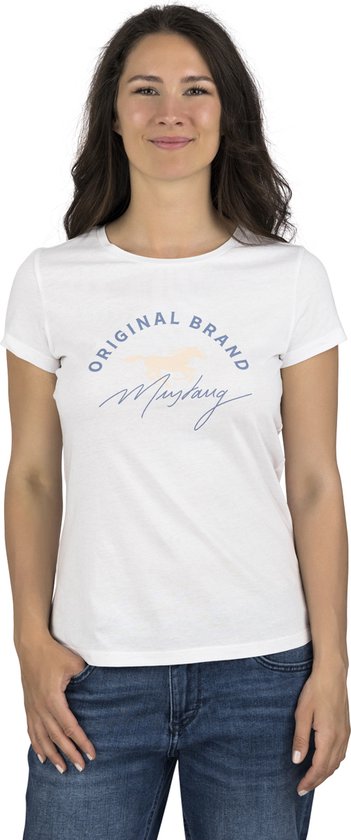 Mustang t shirt dames sale