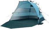 Grande tente de plage Brivia avec protection UV (UV80) - pour 3 personnes comprenant des piquets de sable et un sac à roulettes pour parasol - pour familles, Enfants, bébés ou Chiens - bleu océan