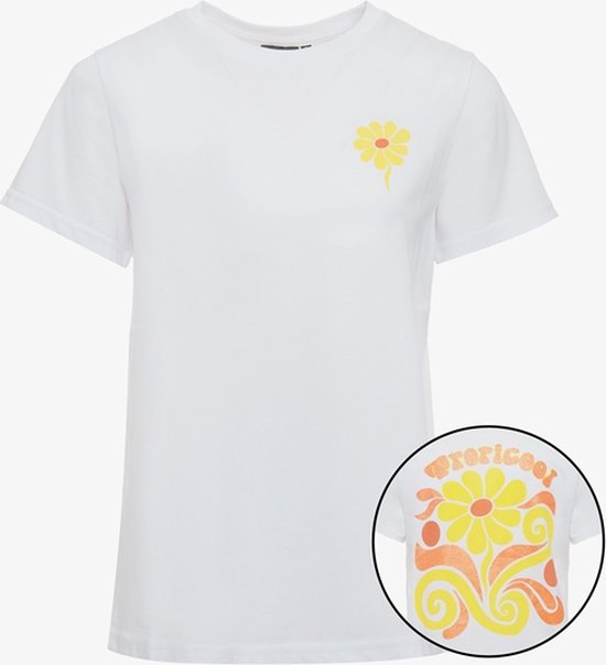 TwoDay dames T-shirt met backprint wit - Maat S