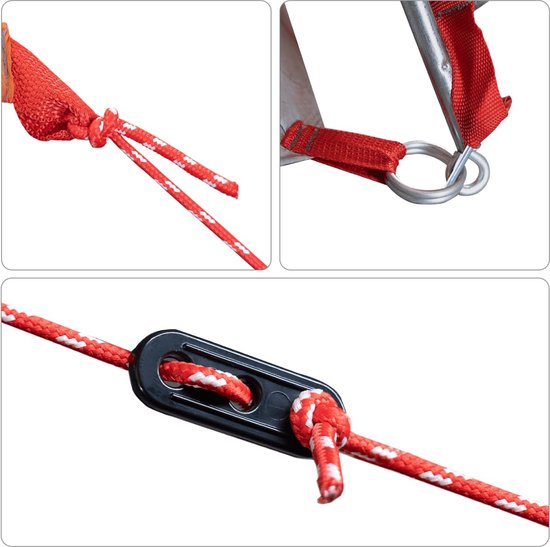 vidaXL - Tunneltent - 4-persoons - waterdicht - blauw