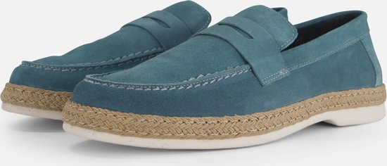 Vertice Instappers blauw Suede - Maat 46