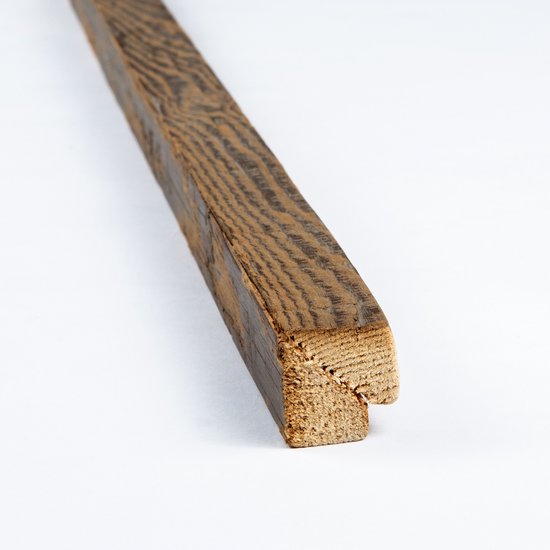 Woodsch Brushed Wood Eindlat 60 | Gerecycled en geborsteld ECHT hout