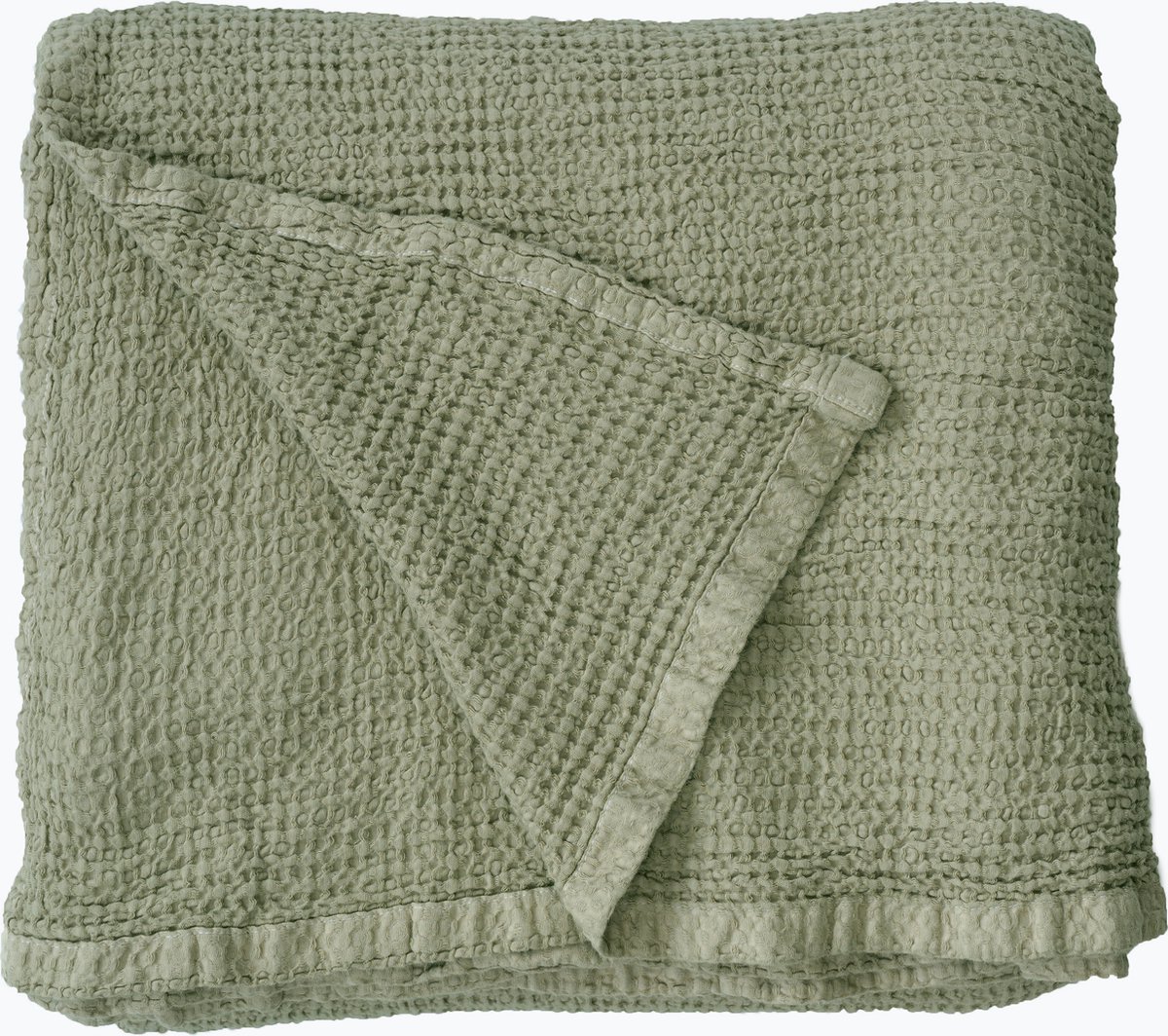 Dreamers Den - Pique Sprei - Wafeldeken - Olijfgroen - Groen - 270x250cm