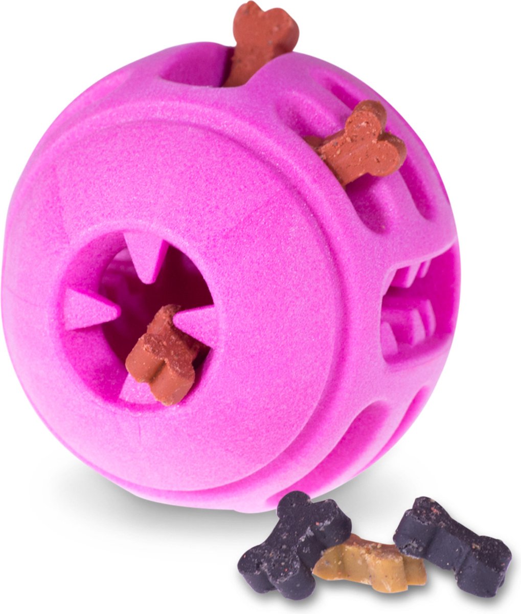 Vadigran Tpr Bal Red Frutti Rood - Hondenspeelgoed - Ø8 cm