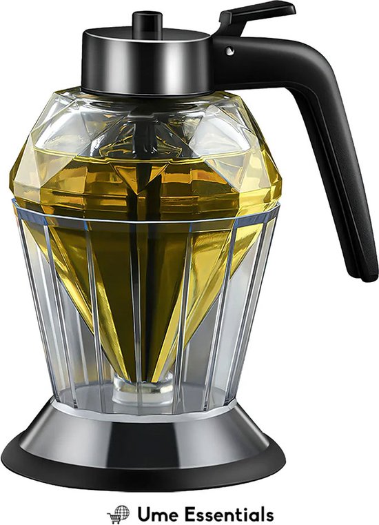 Ume Essentials - Diamantvormige Glazen Dispenser - Honing - Olie - Azijn - Saus - 200ML