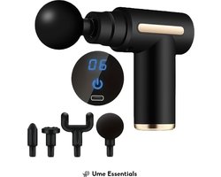 Ume Essentials - Massage Gun - Professioneel en Krachtig - Massage Apparaat - Draadloos - Fitness - Zwart