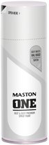 Maston ONE - spuitverf - zijdeglans - grijswit (RAL 9002) - 400 ml - spuitbus verf