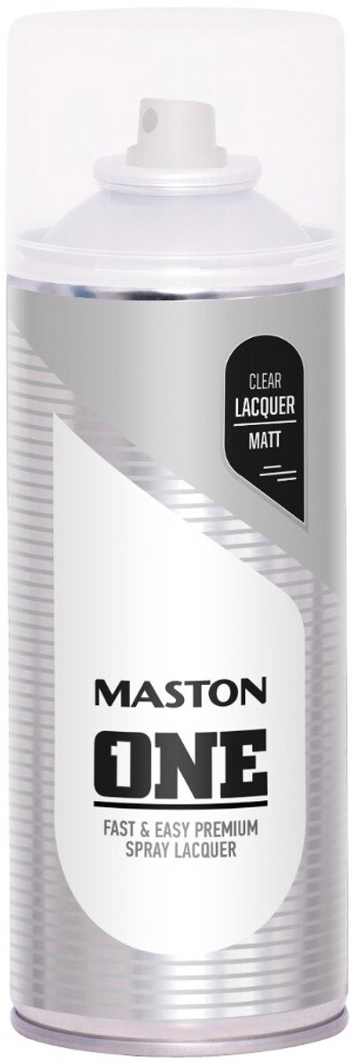 Maston ONE - spuitverf - blanke lak - mat - 400 ml - spuitbus verf