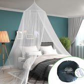 Travelhawk Klamboe - Rond Muskietennet - Reisklamboe – Mosquitonet Geschikt Voor 1 en 2 Persoons Bed