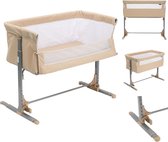 Cabino Co-Sleeper / Baby Bed tot 9 kg – Wieg In Hoogte Verstelbaar - Beige