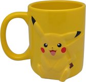 Pokémon 3D Pikachu Keramische Mok Geel - 325 Ml.