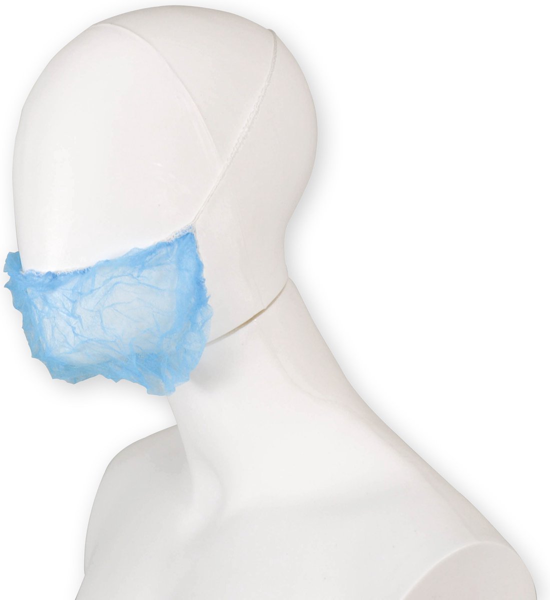 Hynex Baardnetjes blauw seal met 100 stuks - PP Non Woven wegwerp baadnetten