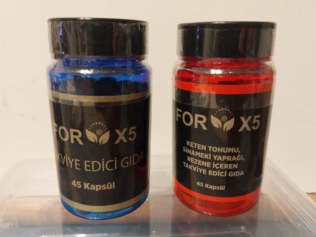 Goedkoopste FORX5 Capsules, FORX5 Voedingssupplement voor gewichtsverlies op basis van kruiden voor 45 dagen (2 Flessen