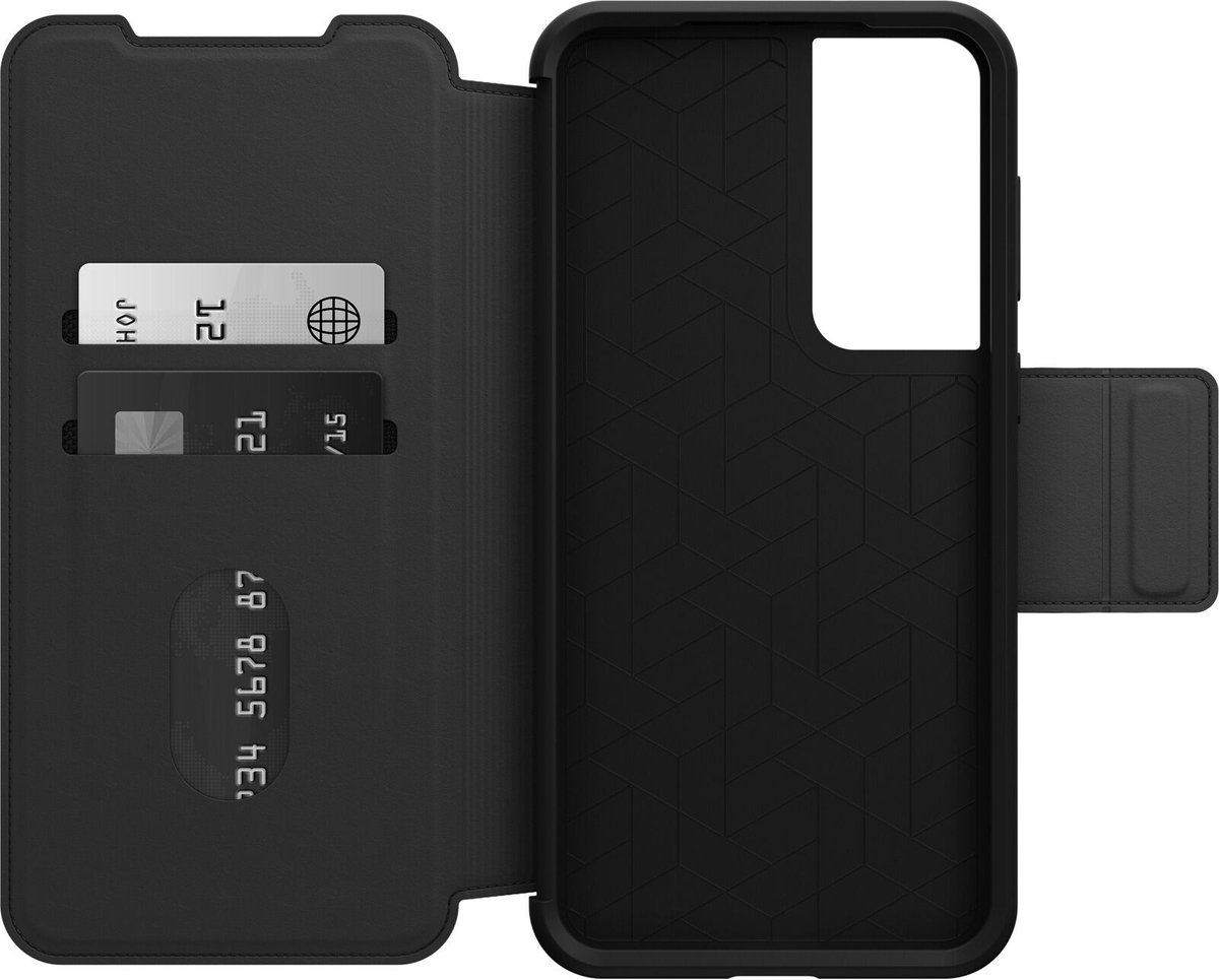OtterBox Strada Case - Geschikt voor Samsung Galaxy S23 Plus - Leer - Zwart