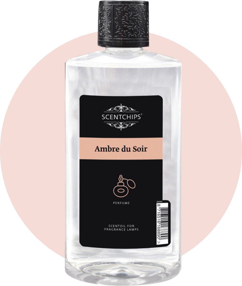 Scentchips® Ambre Du Soir - Geurolie Voor Oliebrander - Parfum Olie - Geurolie Voor Lampenolie - Geurlamp Olie - 475ml