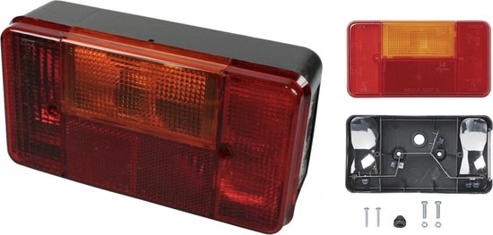 Pd Rood PD® - Achterlicht Aanhangwagen - SET - Caravan achterlicht - Links en ...