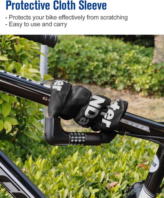 Antivol Velo - Cadenas De Vélo 120Cm X 12Mm Câble Antivol Pour Vélo