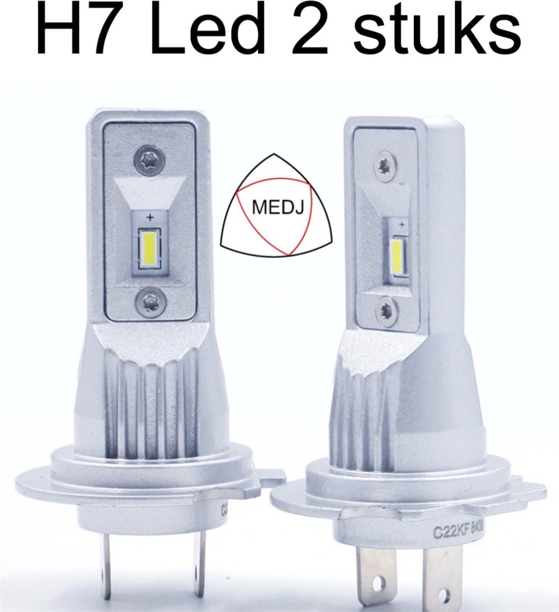 Medj™ H7 LED lamp/6500k /Auto/Canbus / 12V /2Stuks