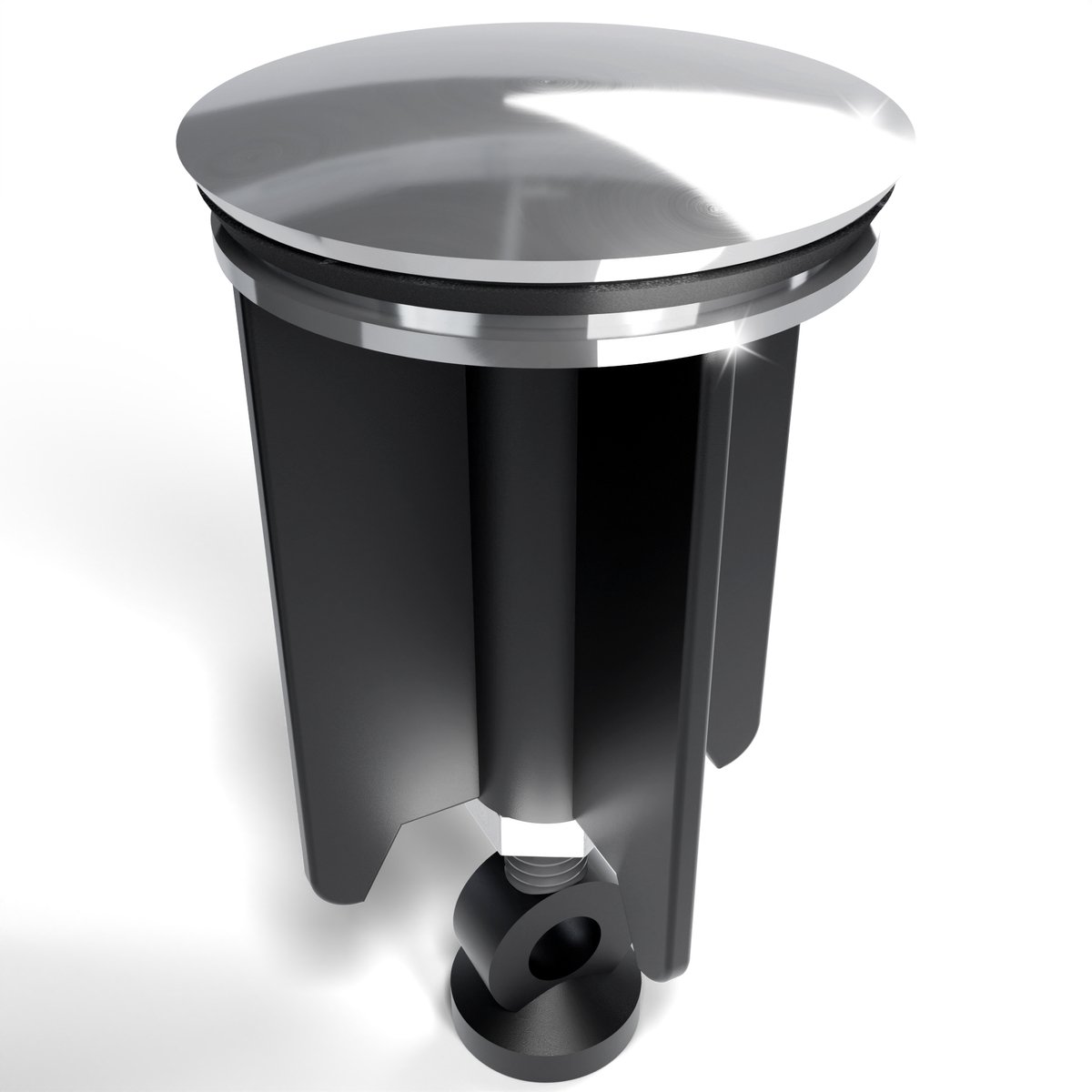 Minismus Universele Badkamer Wastafel afvoerstop / Bidet afvoerplug 40 mm Wastafelstop - Metaalstop voor Wastafel Garnituur - Pop-up Wastafel Afvoerplug - Chroom - Minismus
