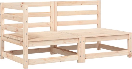vidaXL-Tuinbank-2-zits-met-kussens-massief-grenenhout