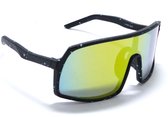 Madeleine Noir- Matt Zwart Sportbril met UV400 Bescherming - Unisex & Universeel - Sportbril - Zonnebril voor Heren en Dames - Fietsaccessoires