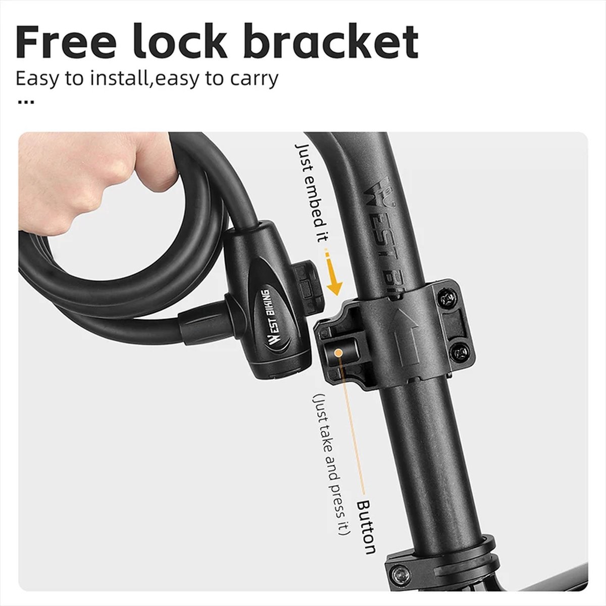 Câble antivol pour vélo, Antivols de vélo Câble antivol, Serrure de