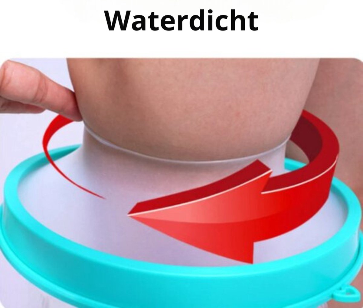 Gipsbeschermer douche - Gips hoes voor hand / pols - Shower cover - waterdicht - 1 stuk - Houd het gips droog - Douchegips - Douchehoes - Gipshoes Hand - Gipshoes pols - Douche hoes- Water beschermer - Gipsbeschermer — afbeelding 3