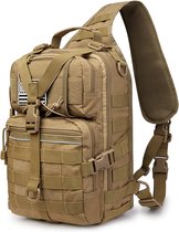Tactical Sling rugzak, grote militaire schoudertas, schoudertas voor outdoor, sport, kamperen, wandelen