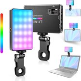 LED-videolamp met Selfie- en Streamingfunctie - Verstelbare Helderheid en Kleurtemperatuur - LED-kralen en Lichteffecten - Professionele Belichting voor Video's en Selfies