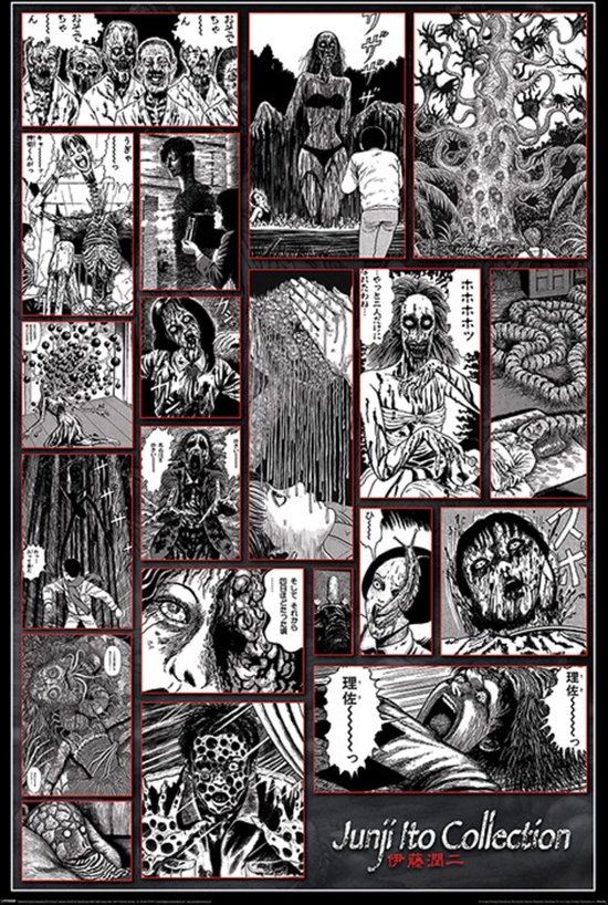 Hole in the Wall Junji Ito Maxi Poster -Collection of the Macabre (Diversen) Nieuw