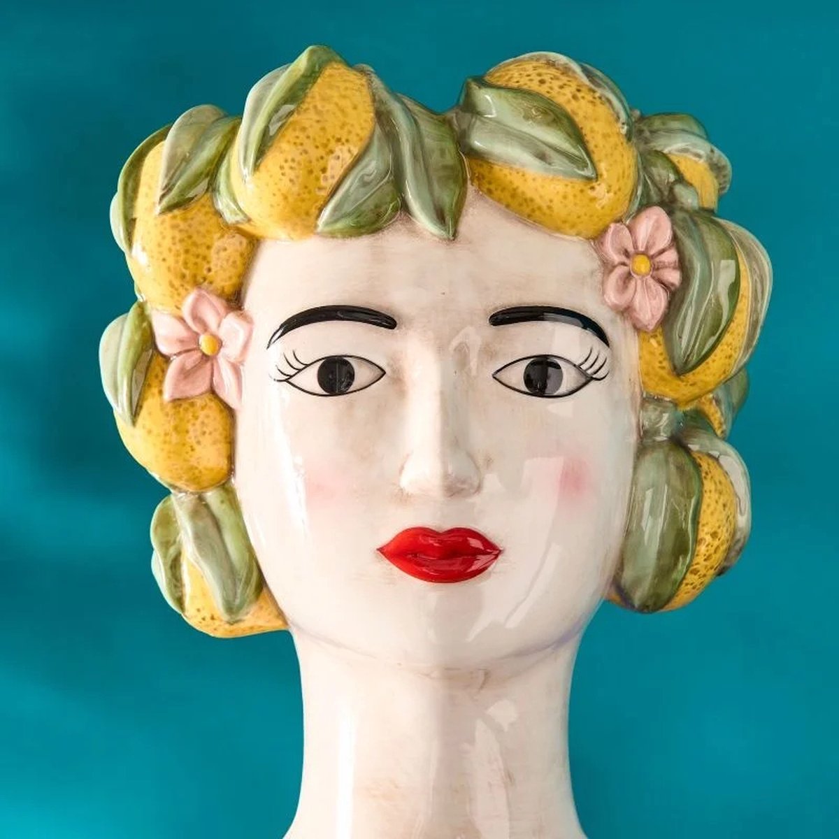 Siervaas Siciliaanse Vrouwenbuste Lady Lemon