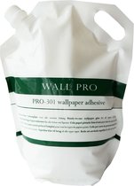 Wallpro PRO-301 colle à papier peint prête à l'emploi pour papier peint intissé, papier peint papier et papier peint vinyle - 2,5 kg pour 15 m²