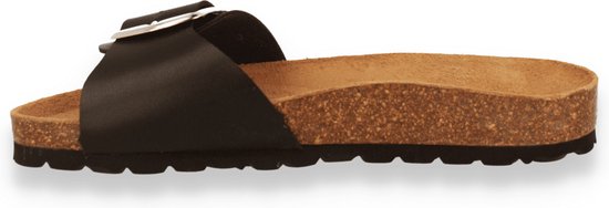 Hush Puppies Dames Slipper Panter Black ZWART 37