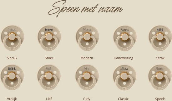 BIBS fopspenen met naam - T3 - Blush, Ivory & Blush Glow - 18+ maanden - spenen - speen - fopspeen - BolleToet speenzakje van BIBS — afbeelding 3