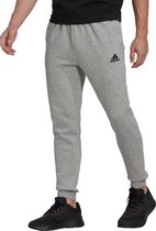 adidas Sportswear Essentials Fleece Regular Tapered Broek - Heren - Grijs- XS