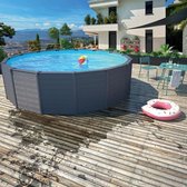 Pool Intex Graphite Panel 478x124 cm avec filtre à sable, échelle, couverture et tapis de sol