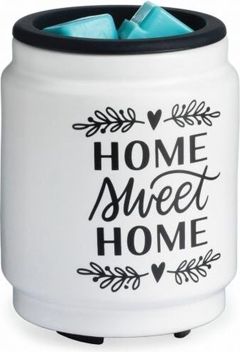 CANDLE WARMERS® Flip Dish Duftlamp elektrisch uit Keramiek HOME SWEET HOME
