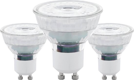 EGLO LED Lamp - GU10 - 5,2 cm - Helder - 2700K - Set van 3 stuks