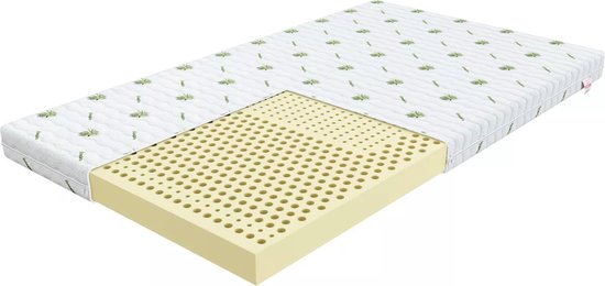 FDM® UDINE 4KIDS Babymatras 80x160 cm - Hoogte 8 cm H2 - Koudschuim Latex Baby Matrassen - Latex - Ademende - Antiallergisch