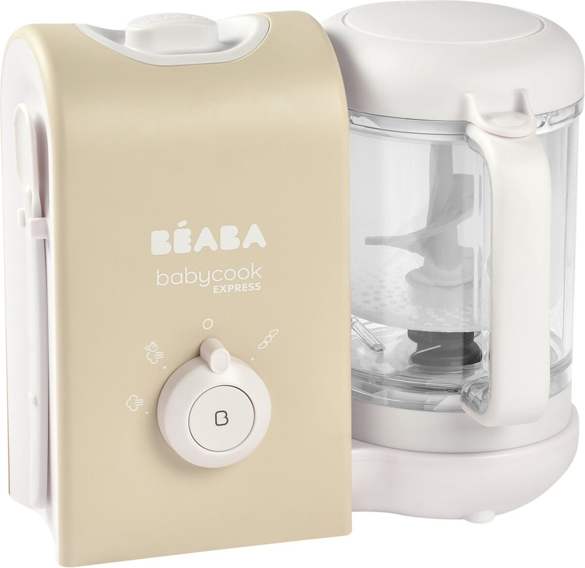 Goedkoopste Béaba Babycook Express® - Stoomkoker - 4-in-1 babyvoeding bereider - Foodprocessor - Beige