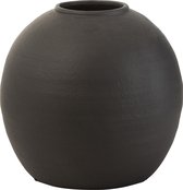 J-Line Vase Rond Ciment Noir