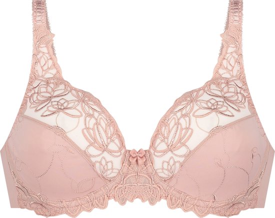 Hunkemöller Dames Lingerie Niet-voorgevormde beugel bh Diva - Roze - maat E95