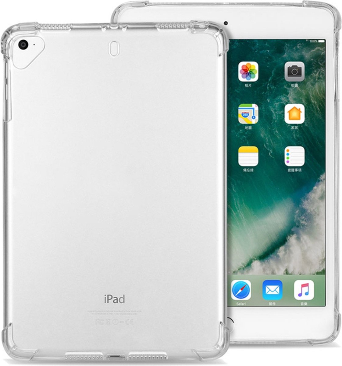 TPU Flex Bescherm-Cover Skin geschikt voor iPad Mini 4 - 5 Transparant