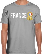 Bellatio Decorations Verkleed shirt heren - France - grijs - supporter - themafeest - Frankrijk XXL