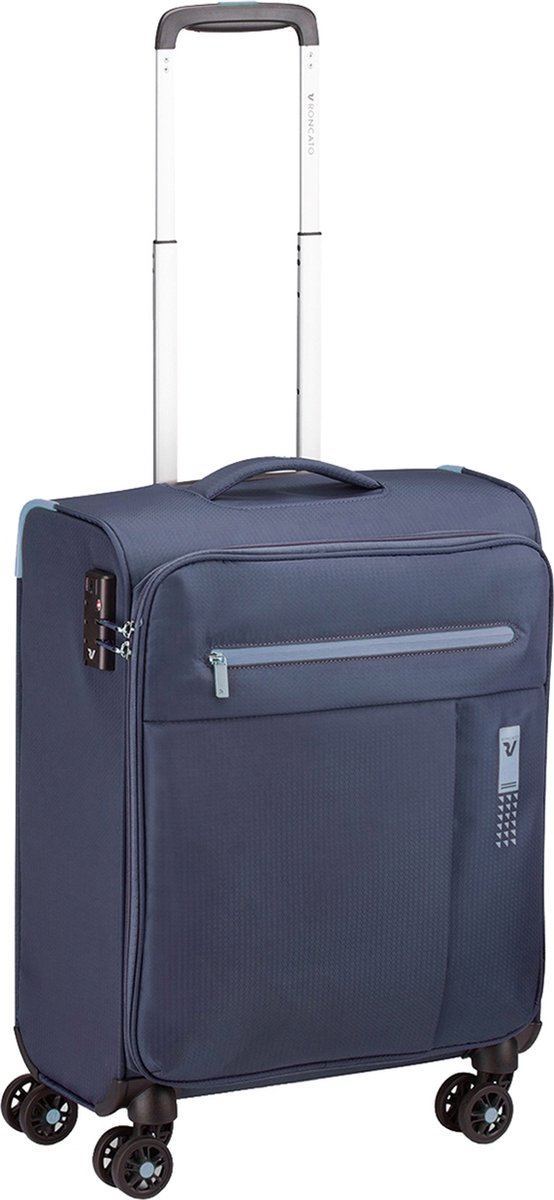 Roncato Lite Soft 4 Wheel Cabin Trolley blu navy