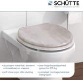 WC-bril LIGHTWOOD met softclosemechanisme van hout, toiletbril met wc-deksel, houten kern toiletdeksel met motief (maximale belasting van de wc-bril 150 kg), houtkleuren
