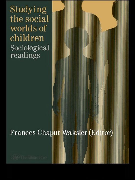 Studying The Social Worlds Of Children - cover
