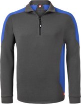 HAVEP Zipsweater Bicolor 10076 - Charcoal/Korenblauw - 3XL